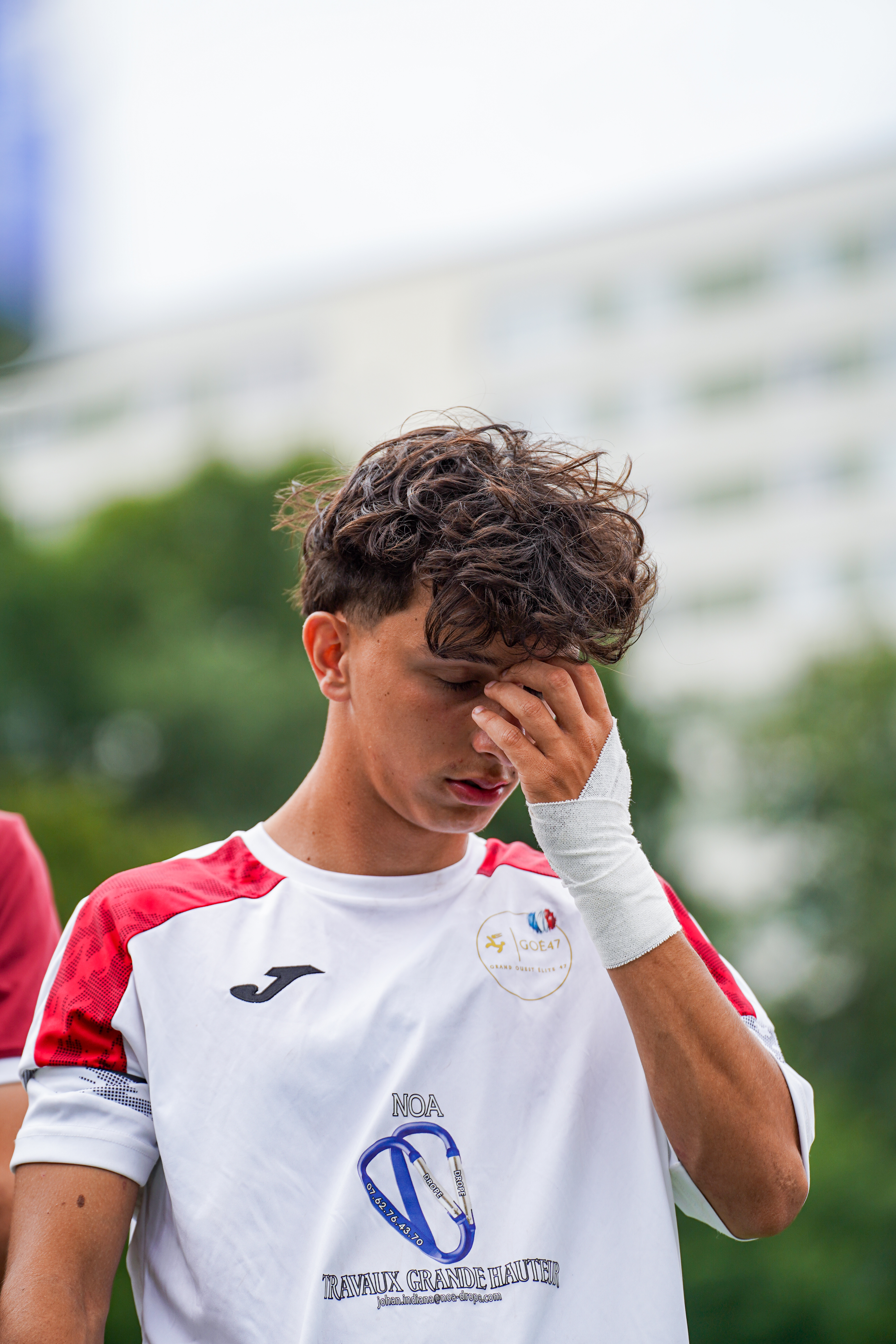 Gothia Cup 2026 – GOE47 – portrait d'un joueur avant l'entrée en jeu